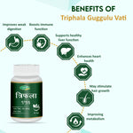 Swadeshi Triphala Guggul Tablets (60 Count) - Classical Formula for Channel Comfort