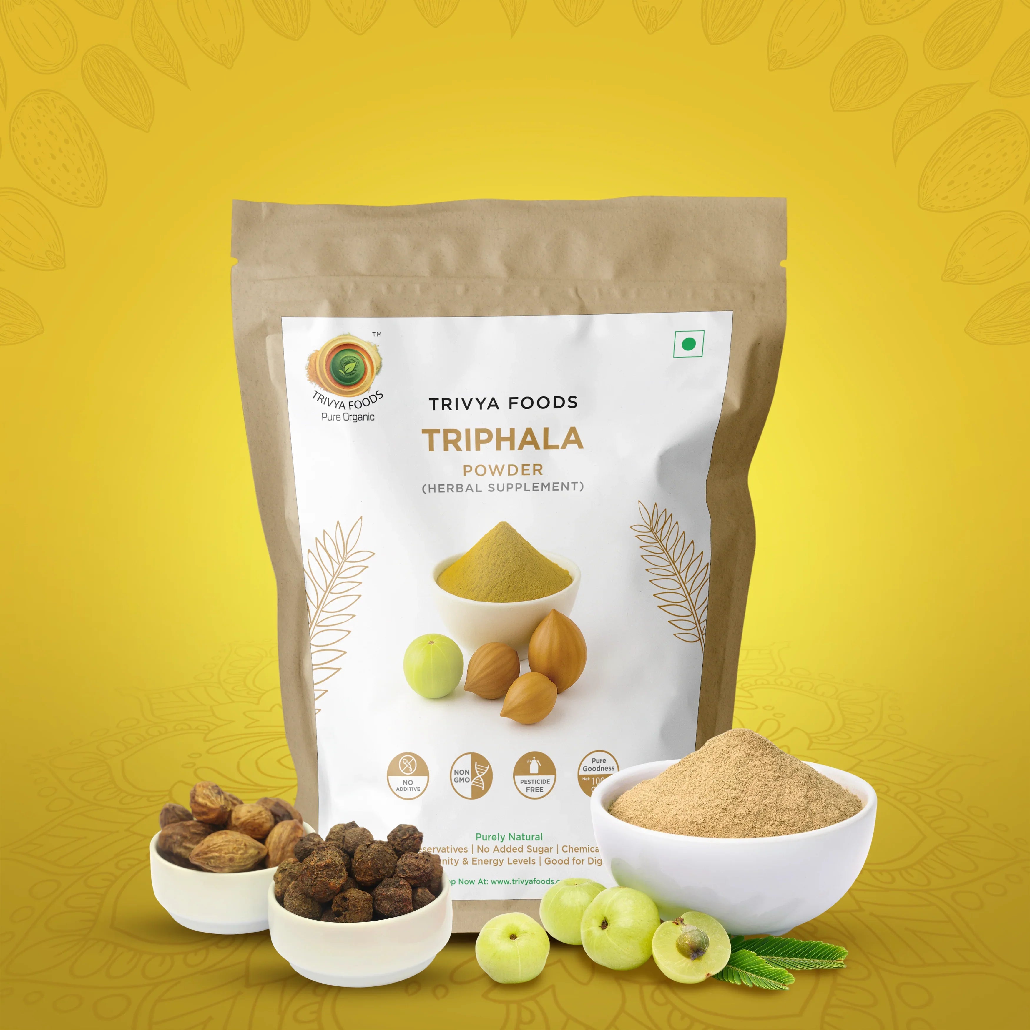 Trivya Foods Triphala Powder - 100gm