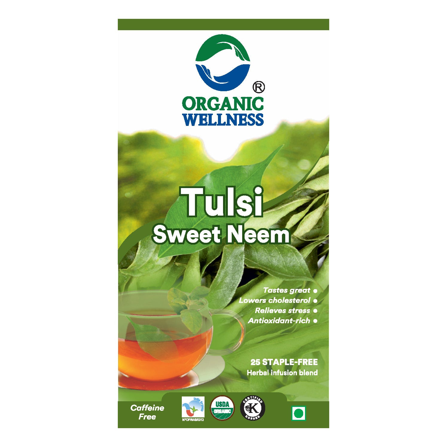 Organic Wellness Sweet Neem Teabags -  25 Teabags