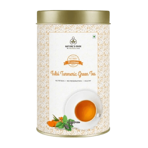 Nature's Park Tulsi Turmeric Green Tea - 100gm