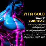 Vitaminnica Vita Gold 100% Whey Protein Powder - Cookies & Cream, 5 Lbs, 75 Servings