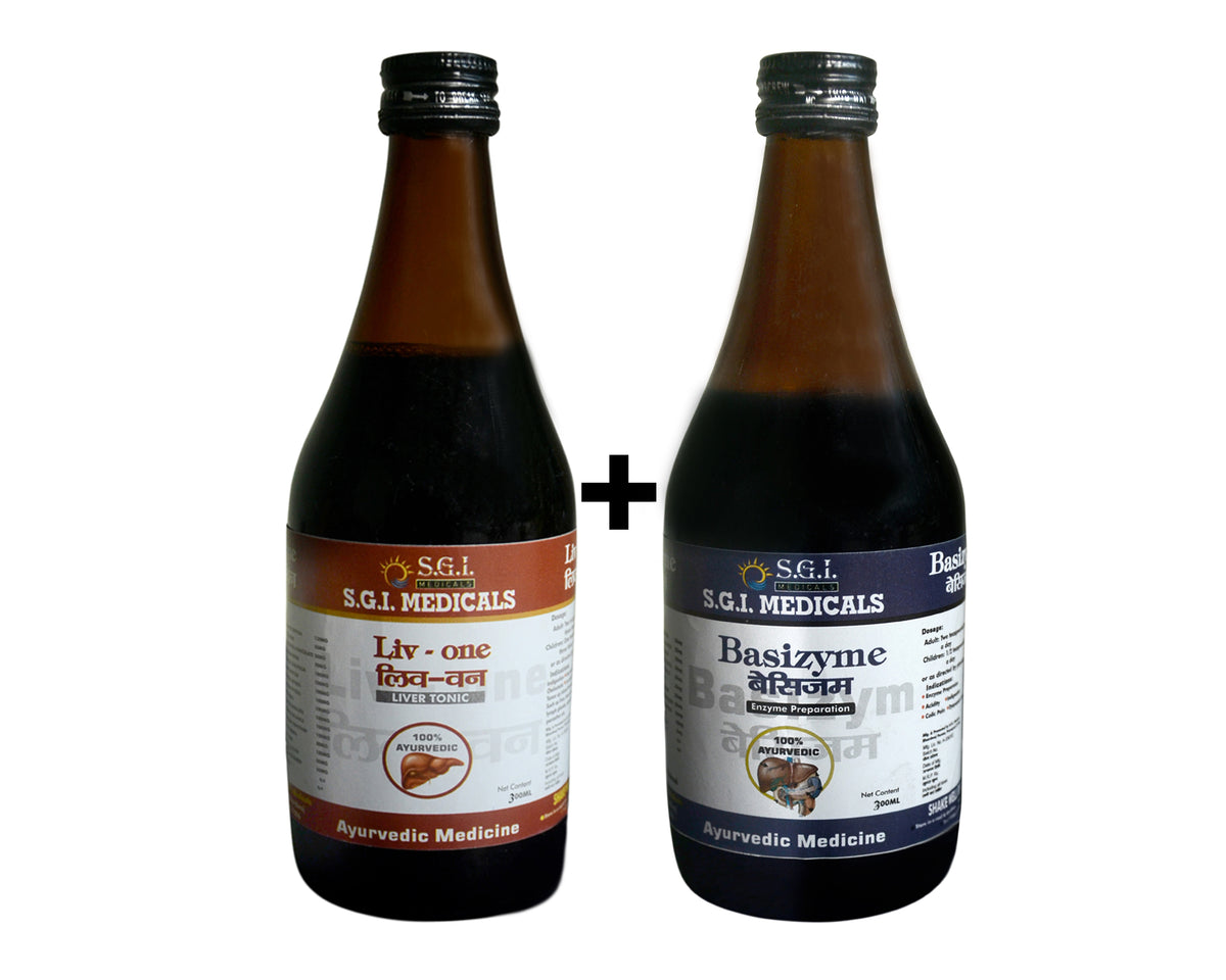 SGI Medicals Liv-one Syrup (300ml) & Basizyme Syrup (300ml) Combo (Copy)