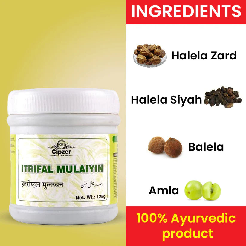 Cipzer Itrifal Mulaiyin Powder - 125gm | Herbal Relief For Headache, Migraine, Constipation & Digestion