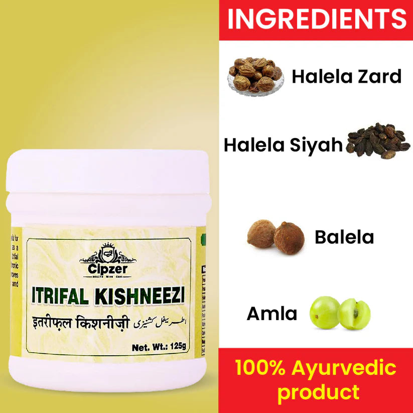 Cipzer Itrifal Kishneezi - 125gm | Herbal Remedy for Headache, Migraine, Digestion & Body Strength