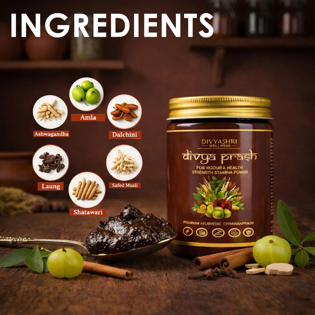 Divyashri Wellness Immunity Boost Chyawanprash | Sugar-Free Chyawanprash | Best Ayurvedic Chyawanprash – Divya Prash