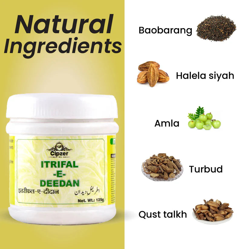 Cipzer Itrifal-E-Deedan Powder - 125gm | Herbal Remedy For Intestinal Worms, Digestion & Gut Health