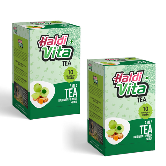 HaldiVita Amla Herbal Tea Bags Box (25 tea bags) - Pack of 2