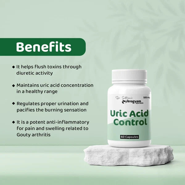 Arogyam Joint & Metabolic Wellness Combo – Ayurvedic Support for Uric Acid, Joint & Metabolic Wellness – 60 Tablets + 60 Tablets