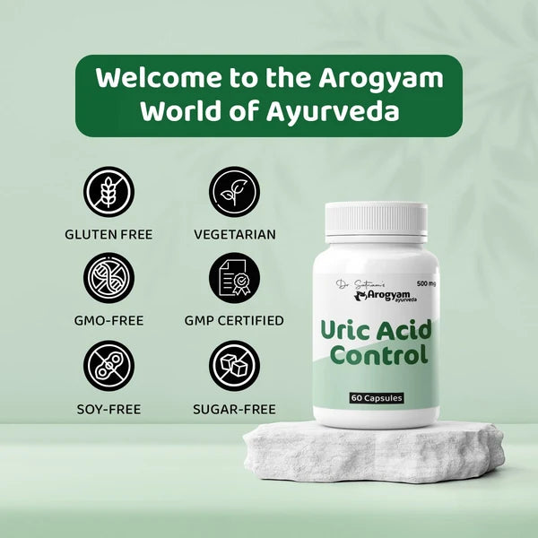 Arogyam Joint & Metabolic Wellness Combo – Ayurvedic Support for Uric Acid, Joint & Metabolic Wellness – 60 Tablets + 60 Tablets
