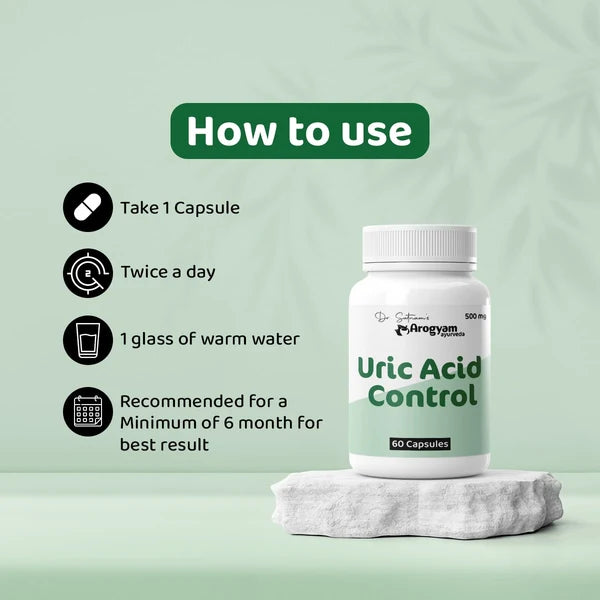 Arogyam Joint & Metabolic Wellness Combo – Ayurvedic Support for Uric Acid, Joint & Metabolic Wellness – 60 Tablets + 60 Tablets