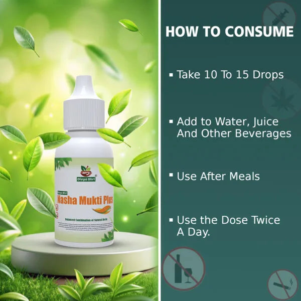 Divyashri Wellness Nasha Mukti Dava | Anti Addiction Drop | Drink Stop Medicine | Nasha Mukti Plus