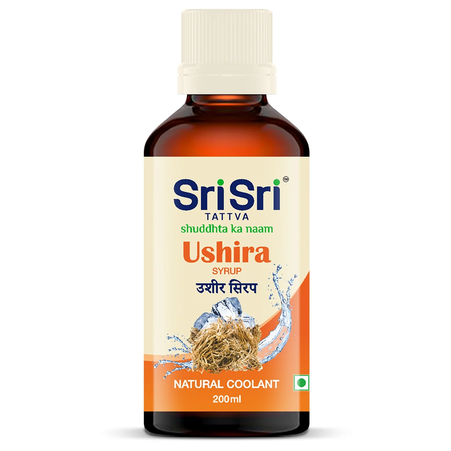 Sri Sri Tattva Ushira Syrup – Refreshing Ayurvedic Cooling Tonic – 200ml