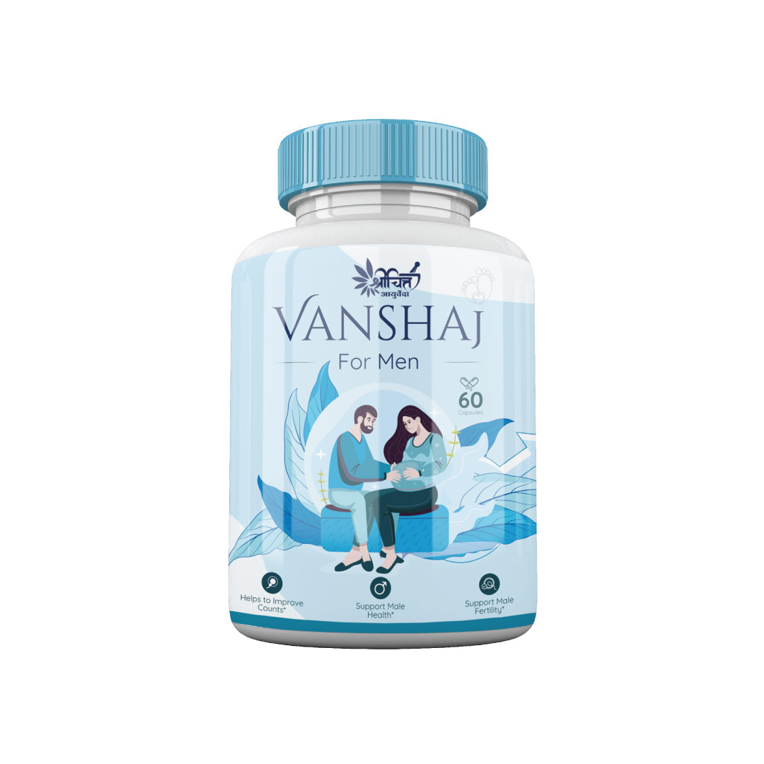 Shrichitt Ayurveda Vanshaj For Men - 60 Capsules | Male Vitality & Stamina Support