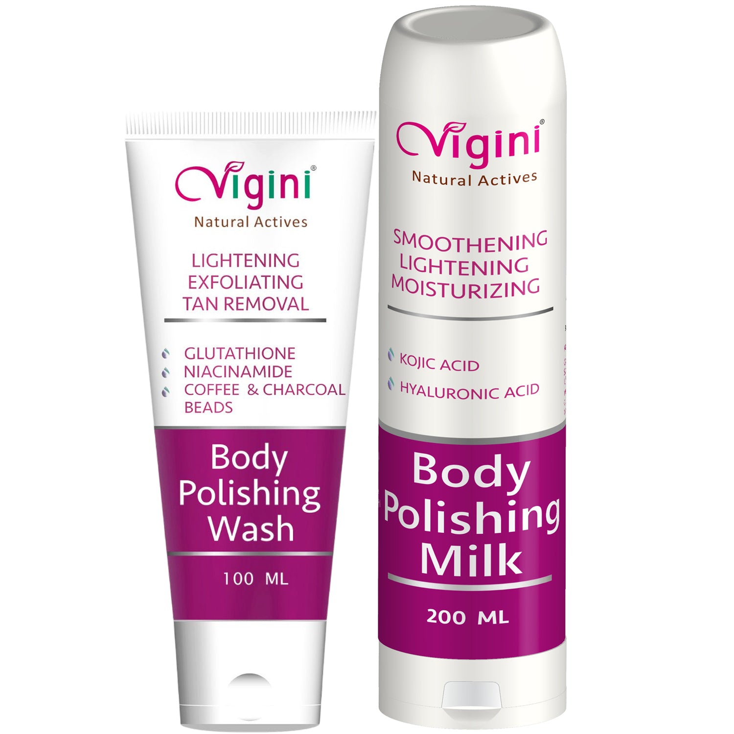 Vigini Coffee Scrub Exfoliating Tan Removal Body Wash Skin Lightening Brightening Kojic Acid Lotion