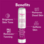 Vigini Coffee Scrub Pigmentation Tan Removal Body Wash & Skin Lightening Bright Moisturizing Lotion