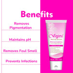 Vigini Vaginal Lightening Intimate Hygiene Feminine Gel Wash + Stretch Marks Scars Removal Oil Cream