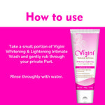 Vigini Vaginal Lightening Intimate Bikini Area Hygiene Wash + Tightening Lubricating Moisturizer Gel