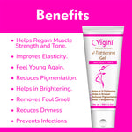 Vigini Vaginal V Tightening Lightening Moisturizing Gel + Breast Firming Bust Enlargement Cream