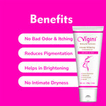 Vigini Silicone Free Vaginal Lubricant Lube Gel & Intimate Bikini Area Lightening Whitening Cream
