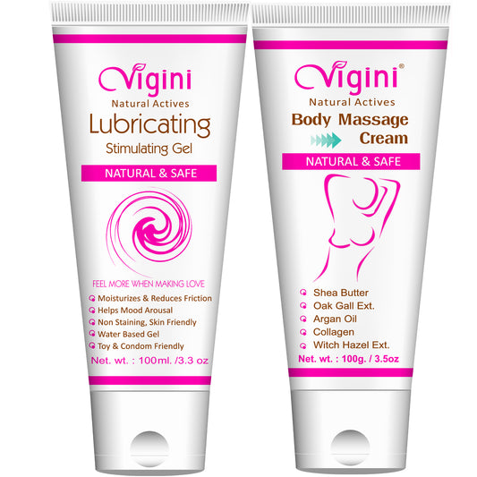 Vigini Breast Firming Bust Tightening Size Increase Cream & Vaginal Lubricant Lube Jelly Gel Women