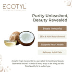 Ecotyl Cold-Pressed Virgin Coconut Oil - 500ml