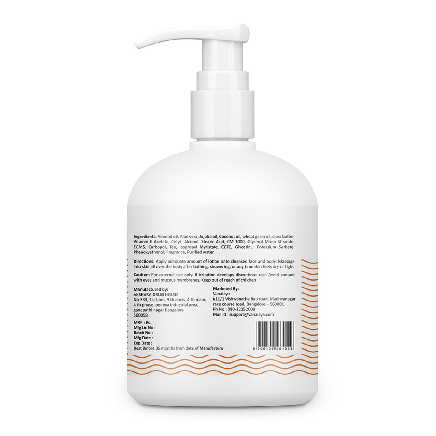 Vanalaya Almond Moisturizing Lotion - 300ml