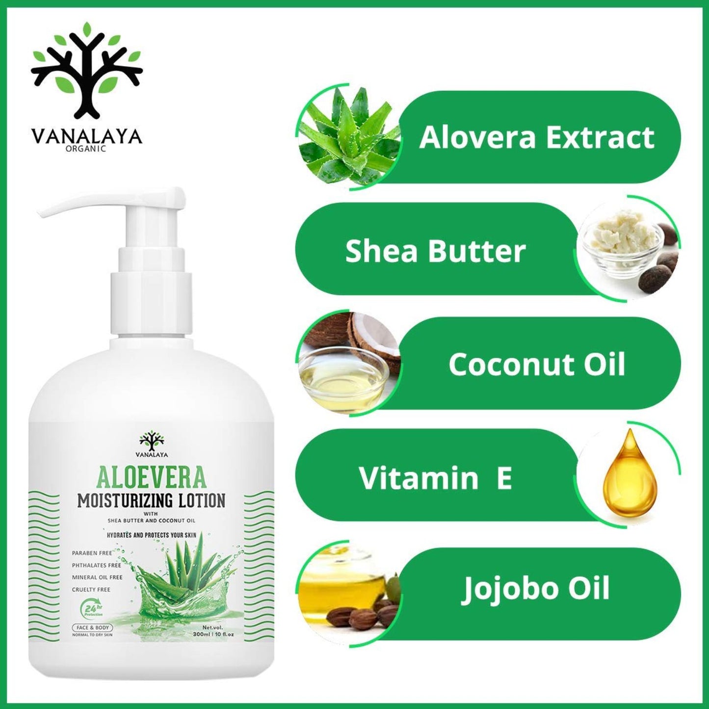 Vanalaya Aloe Vera body lotion - 300ml