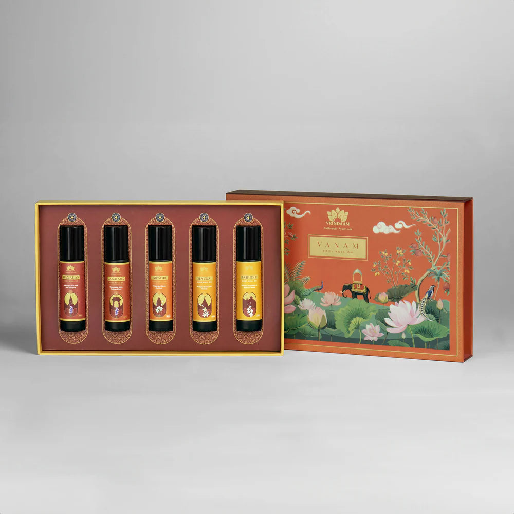 Vrindaam Vanam - Body Roll On Gift Box