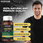 GoodCare Himalayan Shilajeet Capsules - Ayurvedic Stamina, Strength & Energy Boost - 60 Capsules