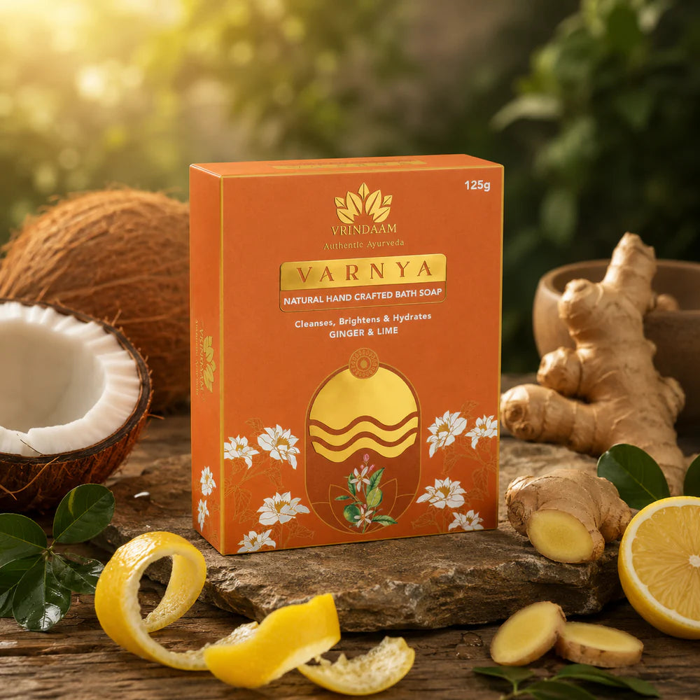 Vrindaam Varnya Ginger & Lime Soap