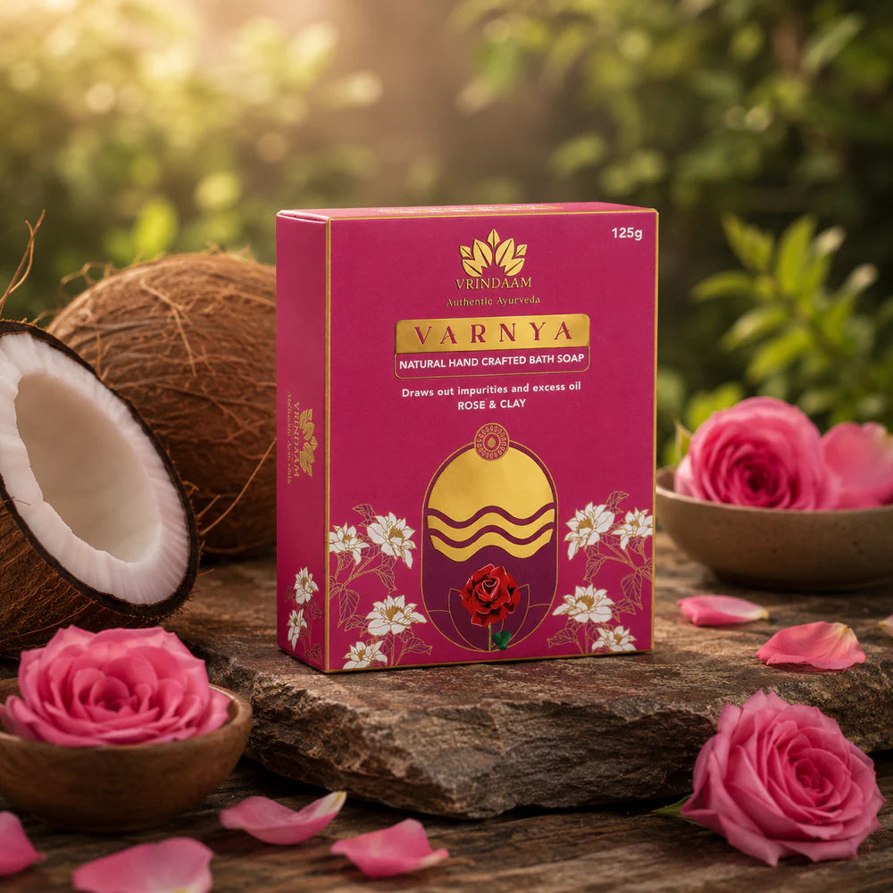 Vrindaam Varnya Rose & Clay Soap