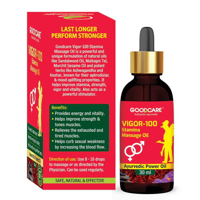 Goodcare Vigor-100 Stamina Combo – Vitality Oil & Capsules for Strength & Endurance