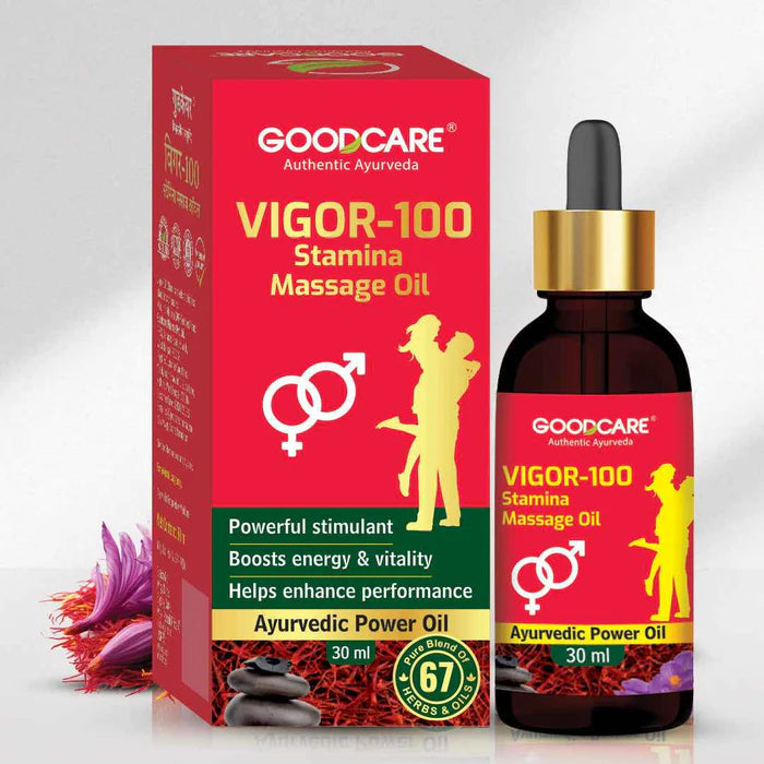 Goodcare Vigor-100 Stamina Combo – Vitality Oil & Capsules for Strength & Endurance