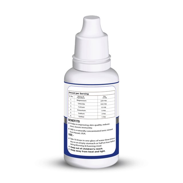 Zenius Cmd Mineral Drops - Enriched Mineral Formula for Overall Health, Energy, and Well-Being - 30ml Drops