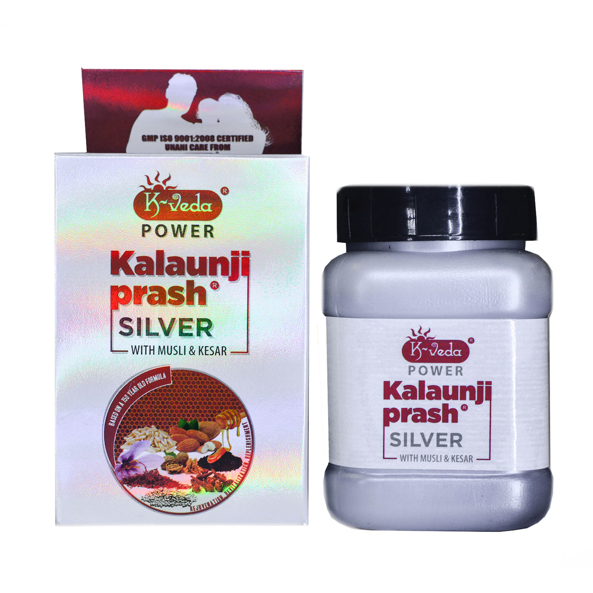 Khojati K-VEDA Kalaunjiprash Silver | Ayurvedic Health Prash with Black Seed, Silver & Vitalizing Herbs | 250 g