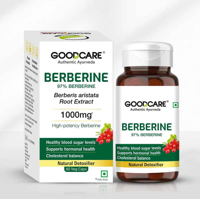 Goodcare Berberine Capsules - 60 Capsules – Natural Support for Blood Sugar, Cholesterol & Metabolic Health