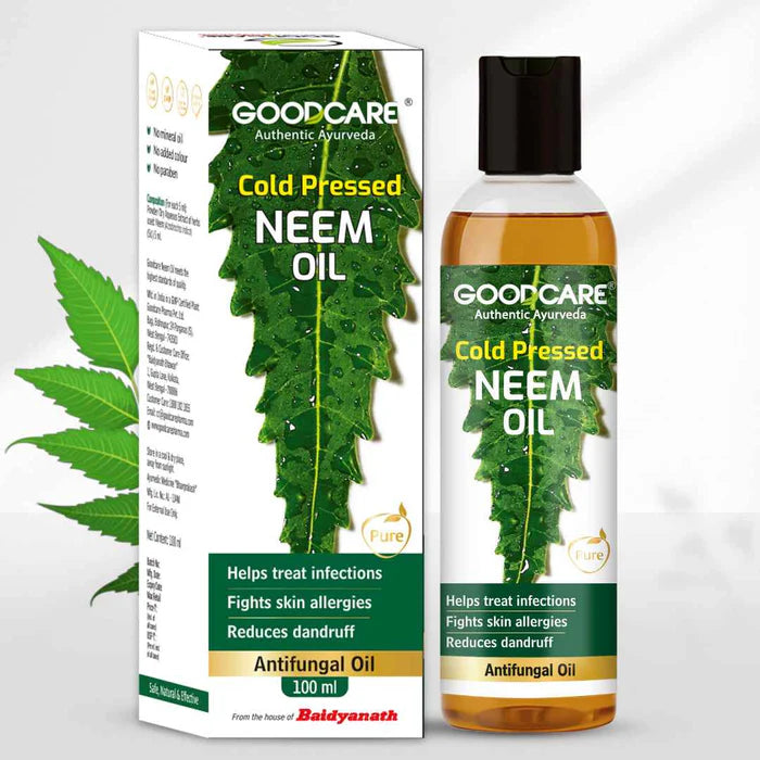 Goodcare Pure Natural Cold Pressed Neem Oil - 100ml for Skin & Scalp Care