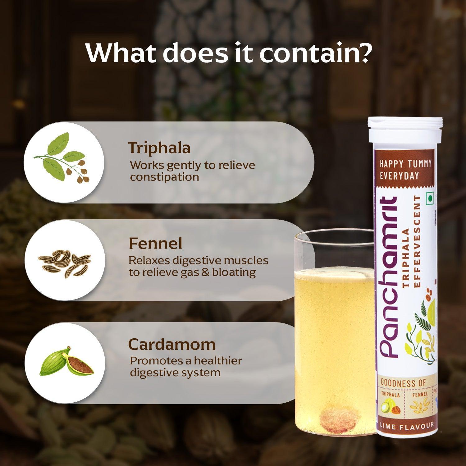 Panchamrit Triphala Effervescent Tablets