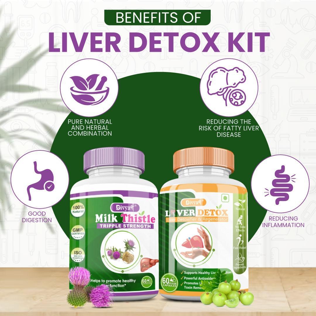 Divya Shree Liver Detox & Milk Thistle Combo Kit