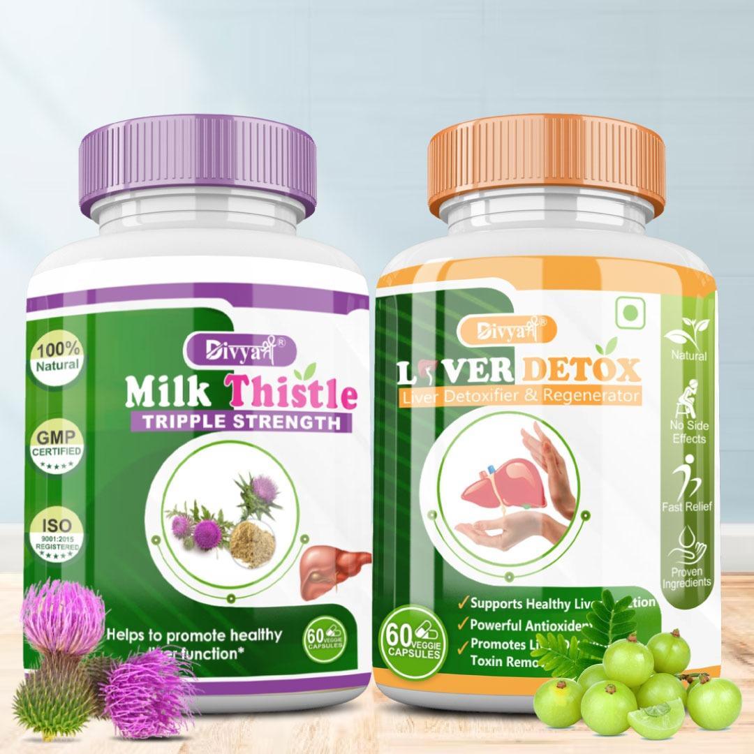 Divya Shree Liver Detox & Milk Thistle Combo Kit