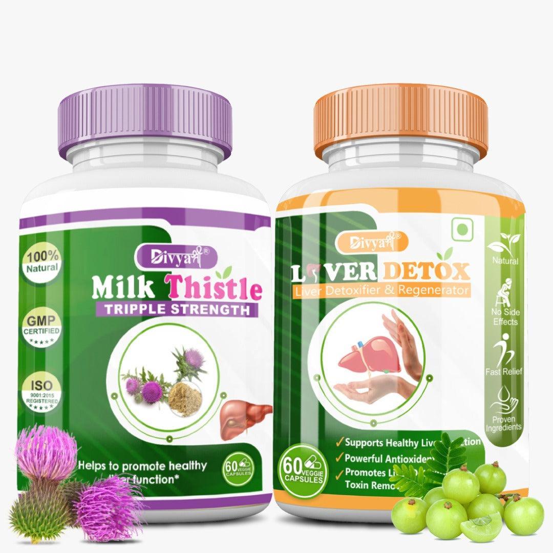 Divya Shree Liver Detox & Milk Thistle Combo Kit