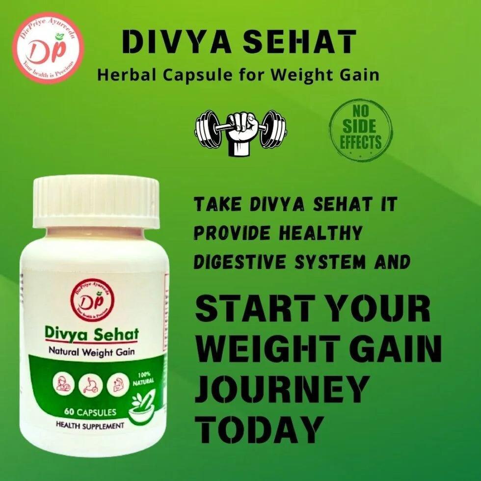 Divya Sehat Weight Gain Capsule - 60 Capsules