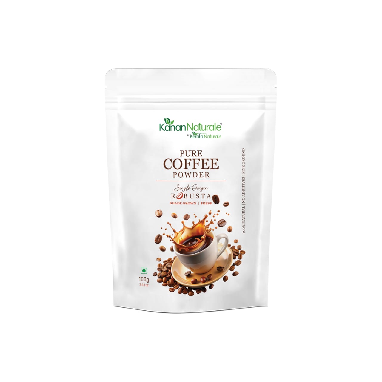 Kerala Naturals Pure Coffee Powder 100g - Premium Robusta Filter Coffee