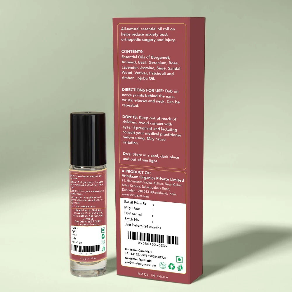 Vrindaam Nerve Calming Roll On - 8ml