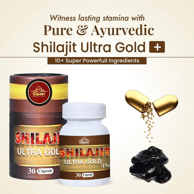 Cipzer Shilajit Ultra Gold Plus Capsules - 30 Capsules