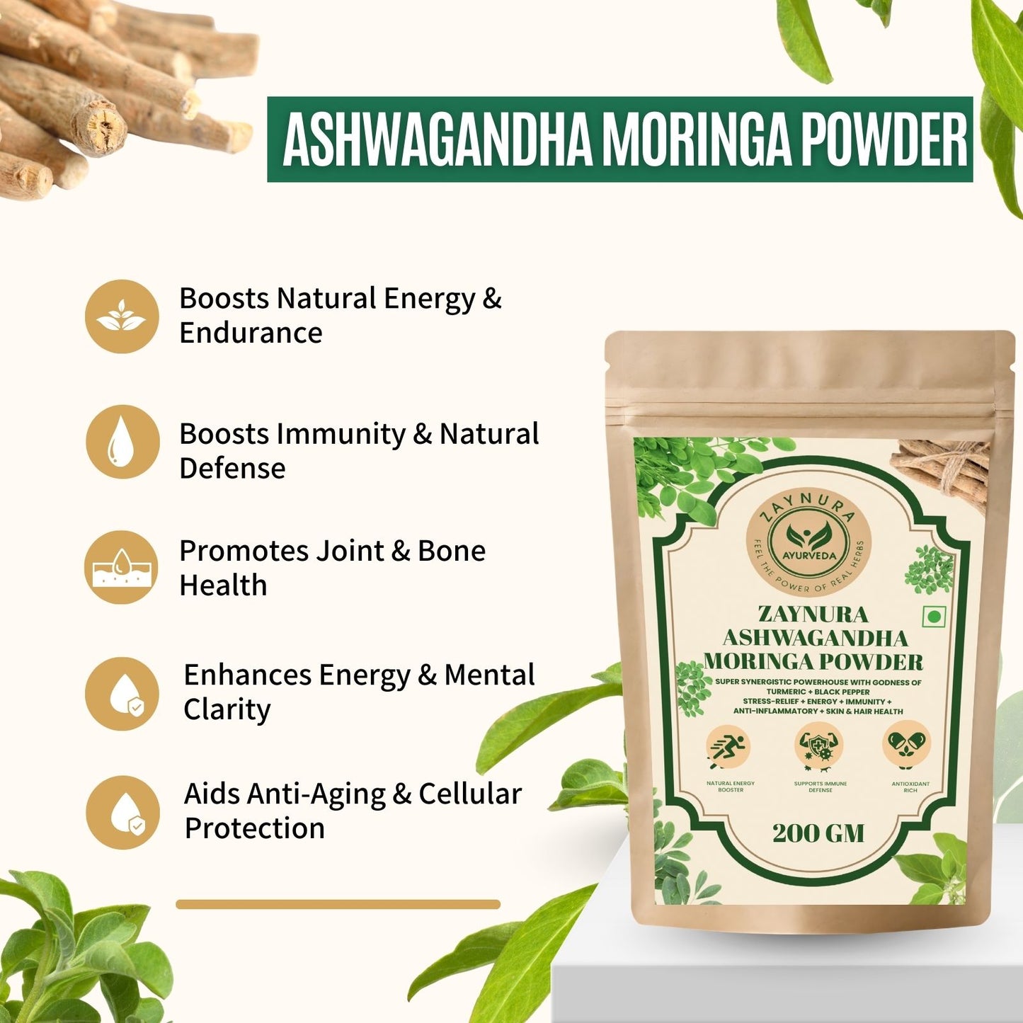 Zaynura Ayurveda Moringa Powder