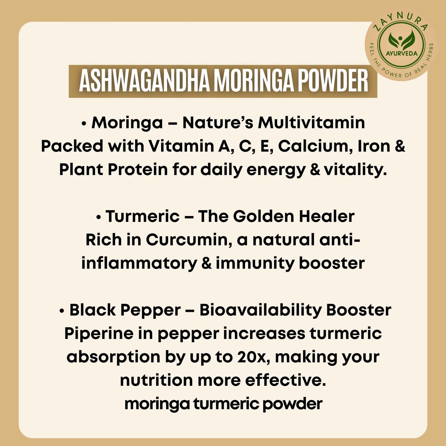 Zaynura Ayurveda Moringa Powder