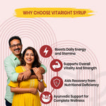 MAPL Vitaright Syrup | Ayurvedic Energy & Immunity Booster | Reduces Weakness & Fatigue, Supports Vitality, Strength, Mental Clarity & Wellness | 500 ml