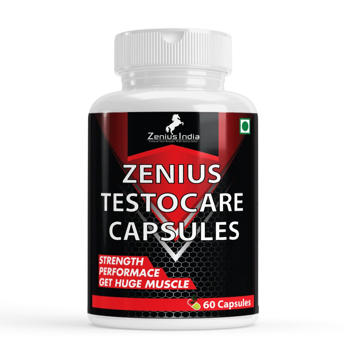 Zenius TestoCare Capsules - 60 Caps | Natural Stamina & Muscle Support