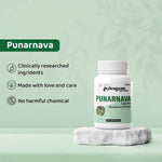 Dr. Satnam’s Arogyam Ayurveda Punarnava Capsules (500mg, 60 Capsules) | Pure Boerhavia Diffusa Extract for Kidney Health, Fluid Retention & Systematic Detoxification